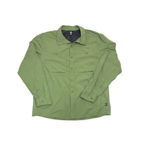 REI Co-Op Green Sahara Long Sleeve Hiking Shirt Size L